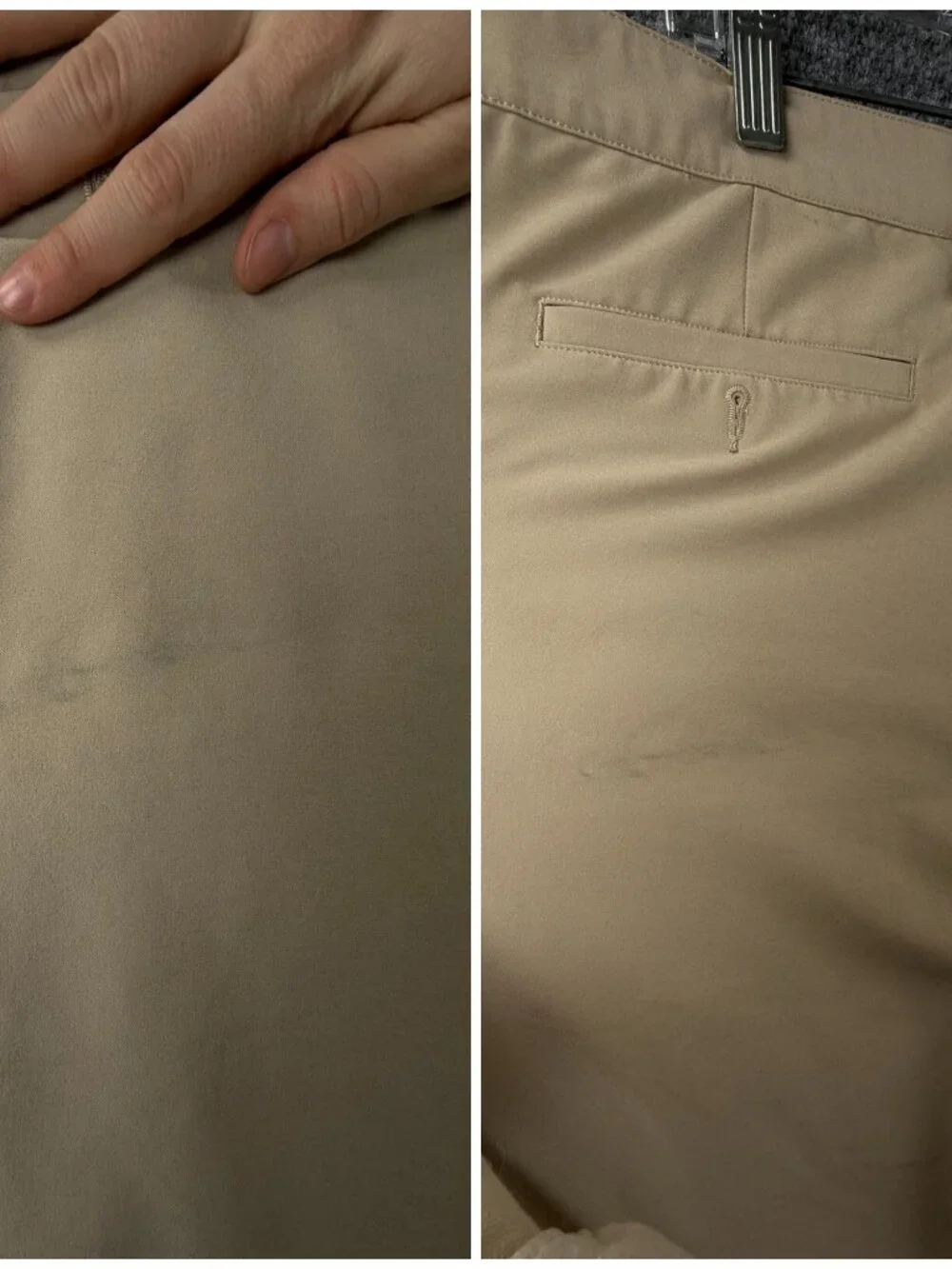 Footjoy Golf Pants Beige Stretch Polyester Spandex Outdoor Men ACTL 38X33